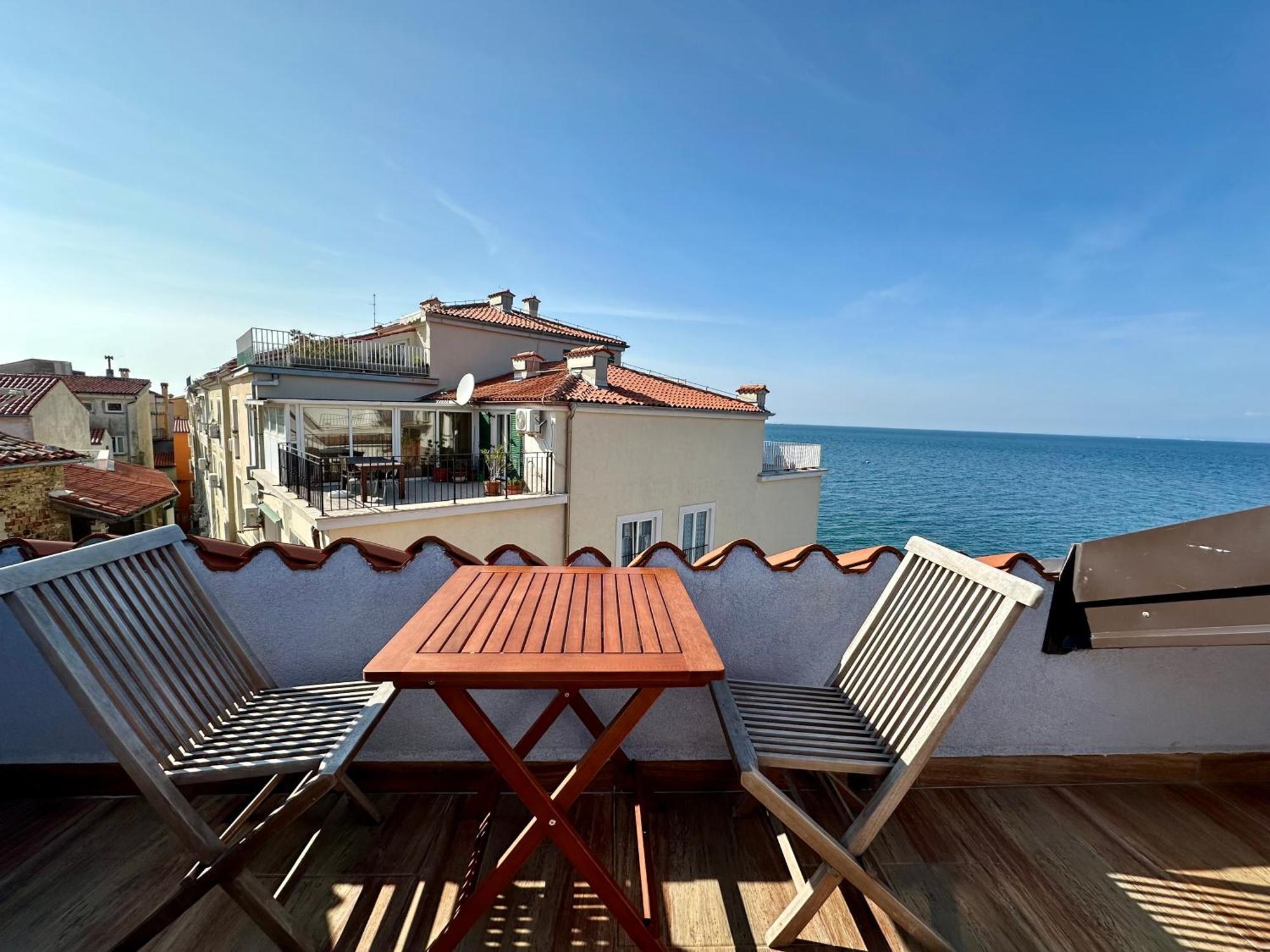 Apartmán Old Piran Galileo Terrace Exteriér fotografie